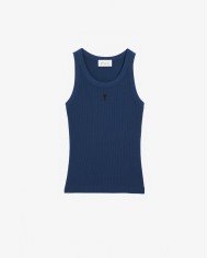 Tank Top With Contrast Heart Friend - Ami - Ink Tank Top With Contrast Heart Friend - Ami - Ink