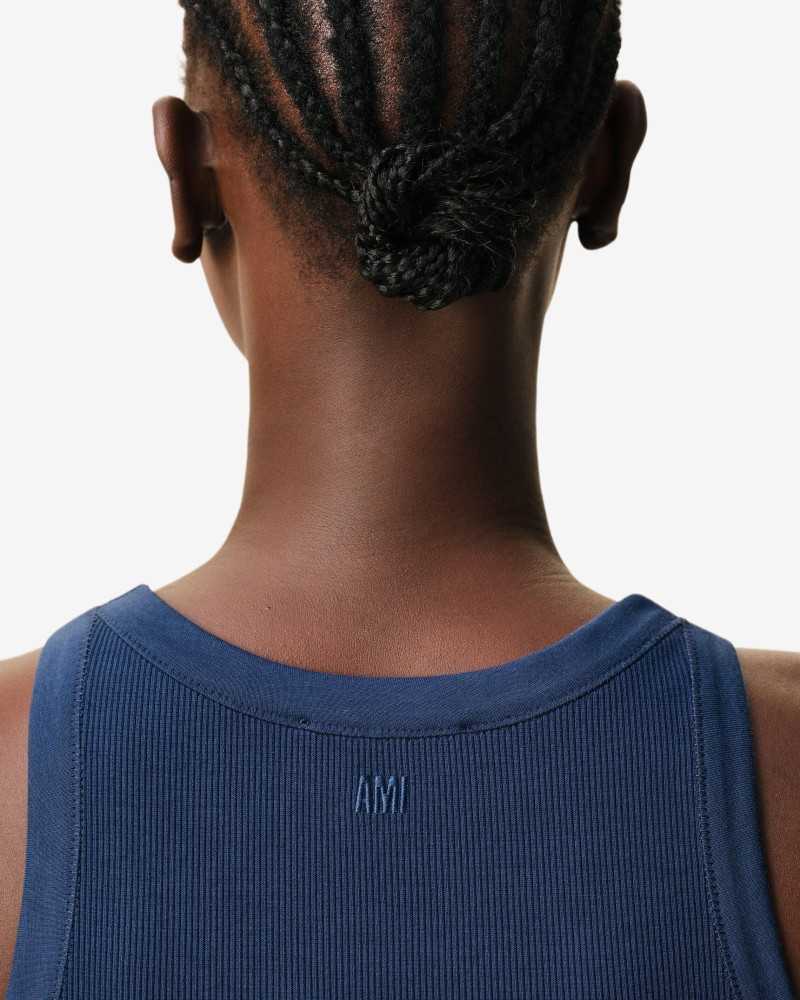 Tank Top With Contrast Heart Friend - Ami - Ink Tank Top With Contrast Heart Friend - Ami - Ink