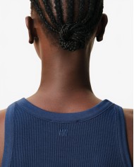 Tank Top With Contrast Heart Friend - Ami - Ink Tank Top With Contrast Heart Friend - Ami - Ink