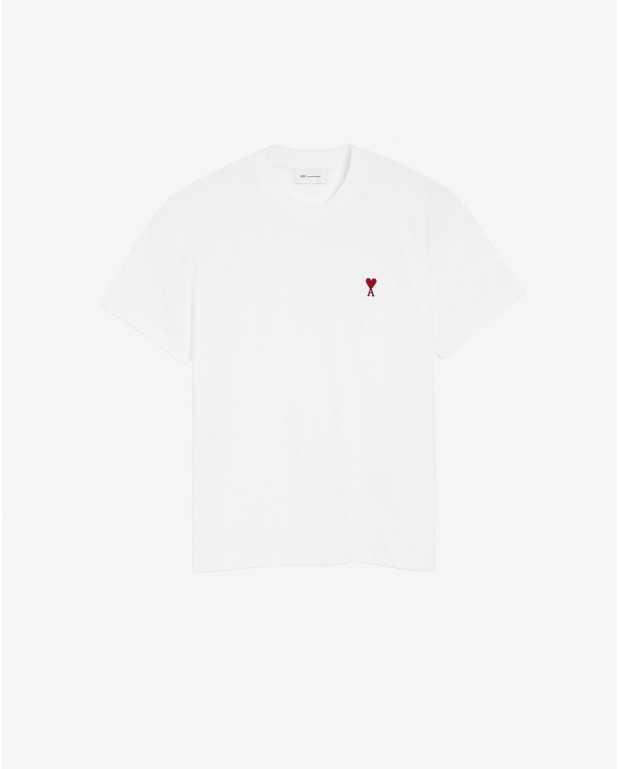 Tshirt Avec Ami De Coeur Rouge - Ami - Blanc