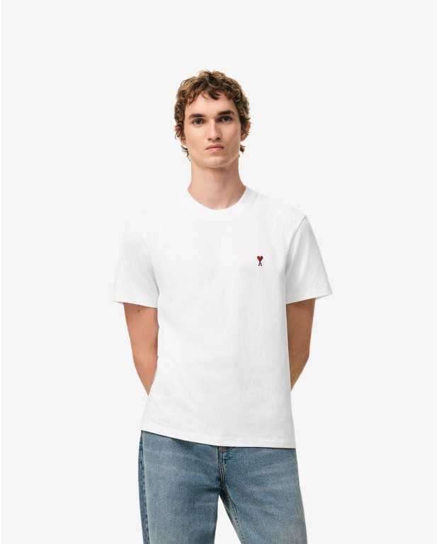 Tshirt With Red Heart Friend - Friend - White