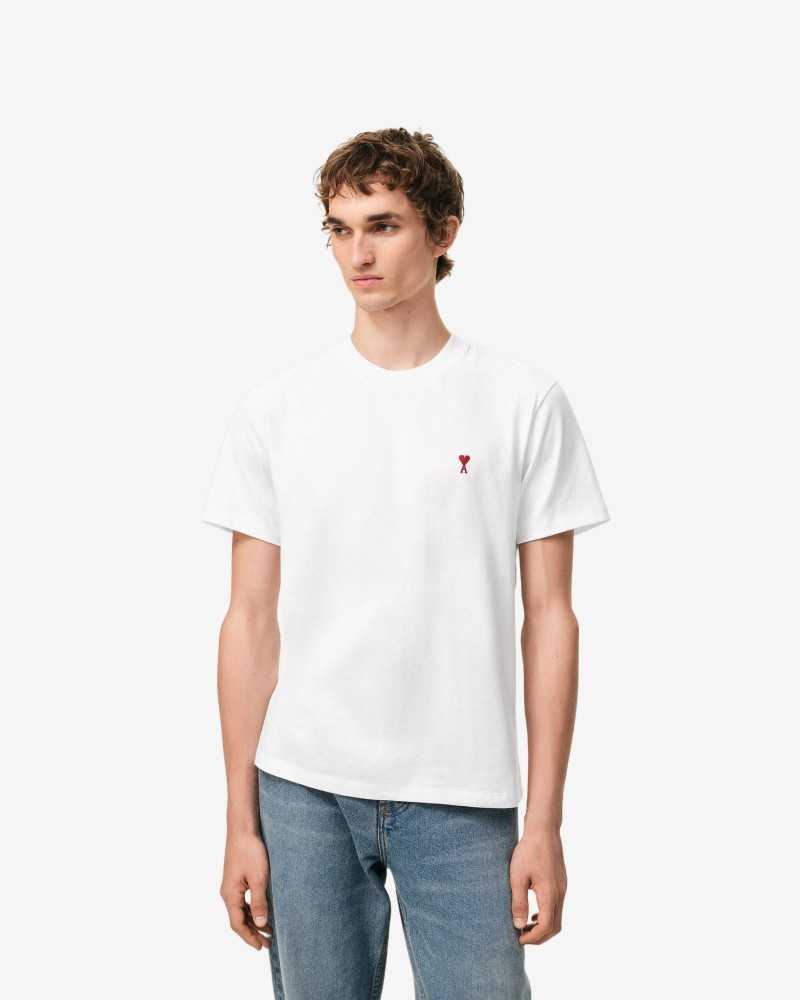 Tshirt With Red Heart Friend - Friend - White