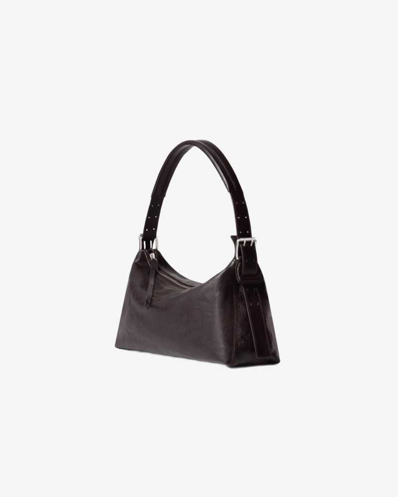 Belted Baguette Bag - Lemaire - Dark Chocolate