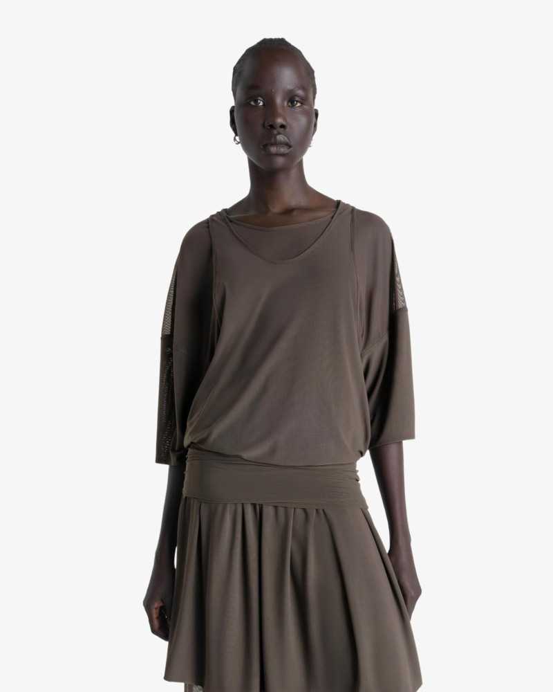 Double Layer Dress - Lemaire - Brown