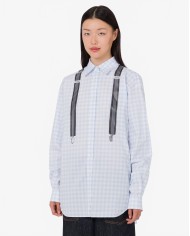 Chemise Vichy En Coton Imprimé - Moschino - Multi Violet