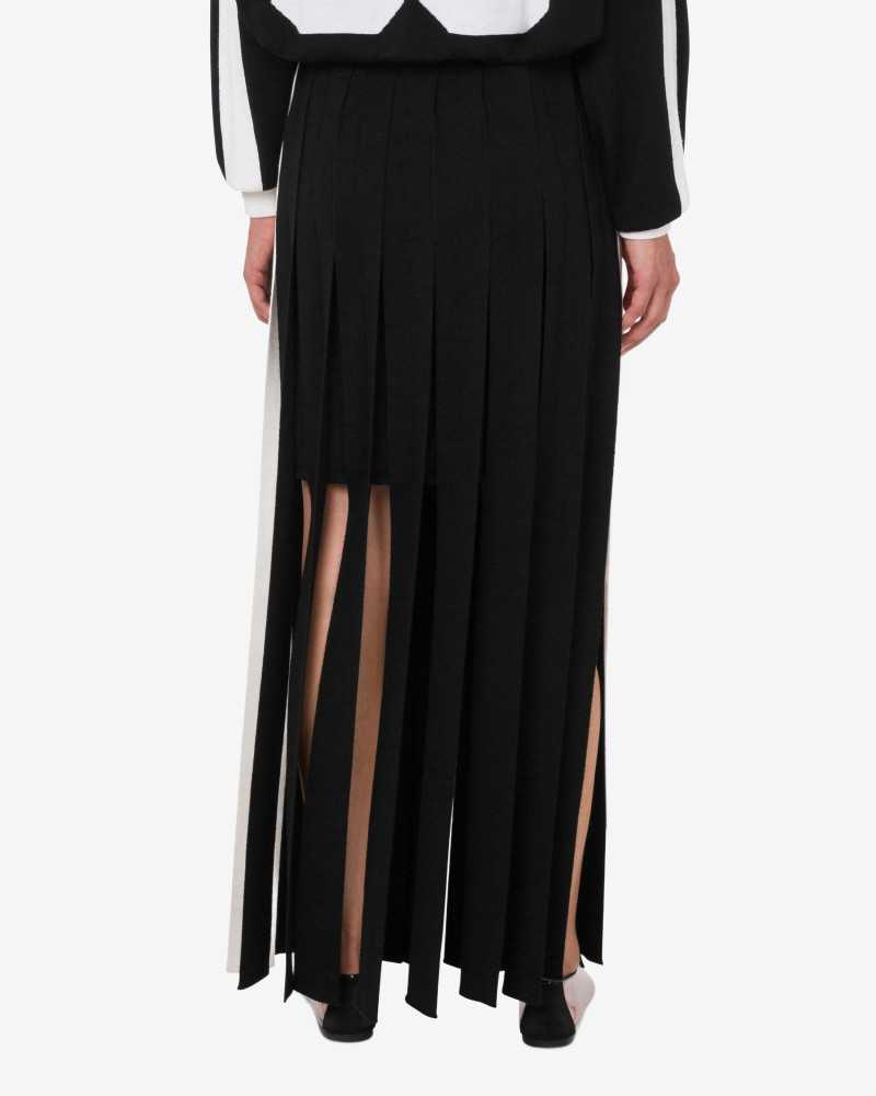 Jupe en Laine Mérinos - Moschino - Noir