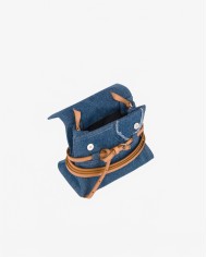 Tie Me Small Denim Coeur - Moschino - Denim