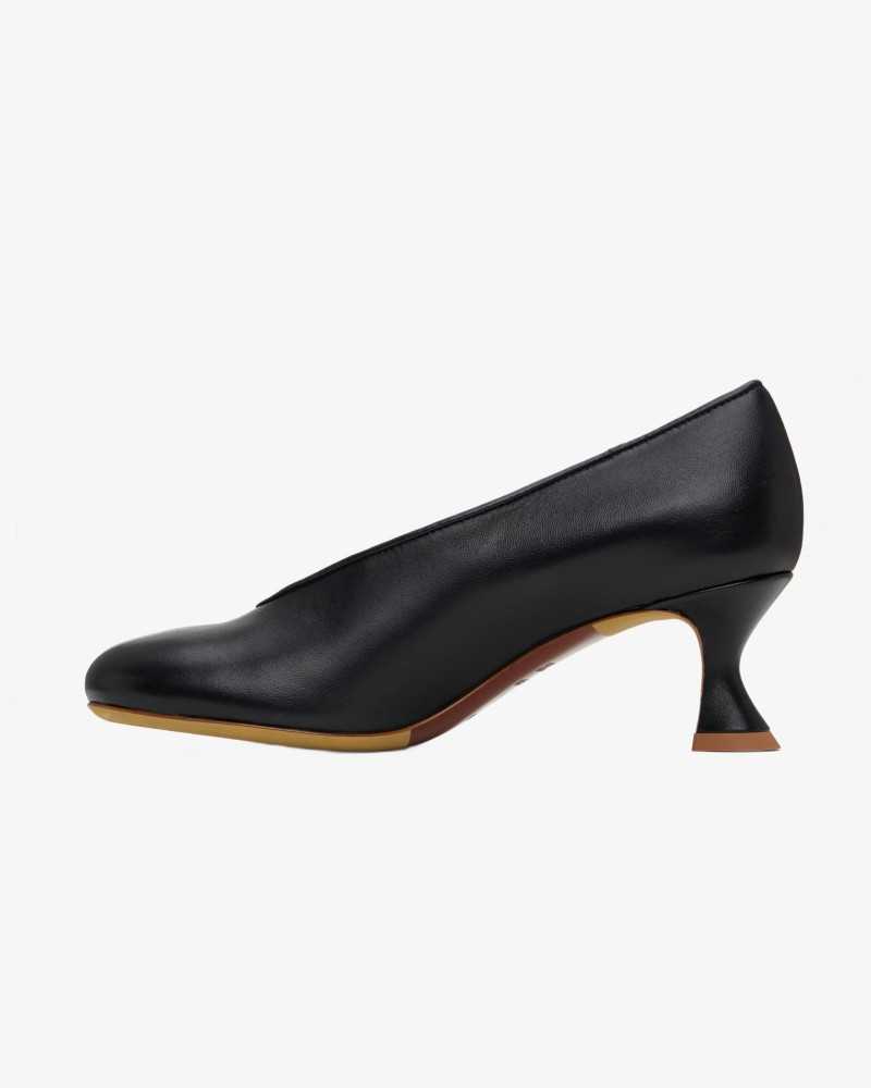 Escarpins En Cuir Canard - Moschino - Noir