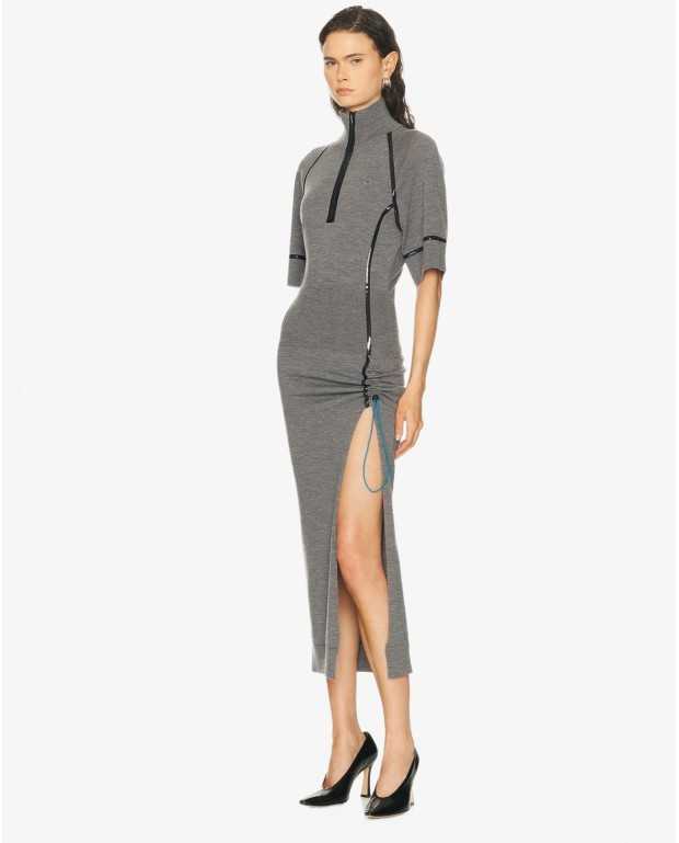 Tech Merino Dress - Coperni - Grey