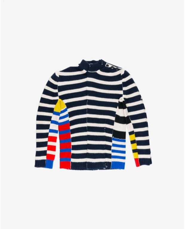 Breton Striped Sailor Sweater - La Fetiche -multicolor