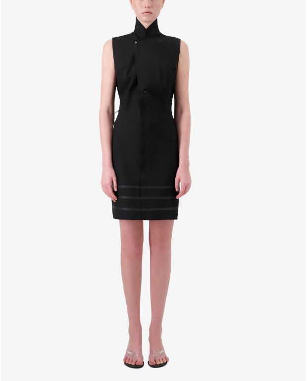 Technical Tailored Origami Dress - Coperni - Black