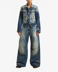 RR 5620 3D Biker Baggy Wmn - G-Star - Dark blue