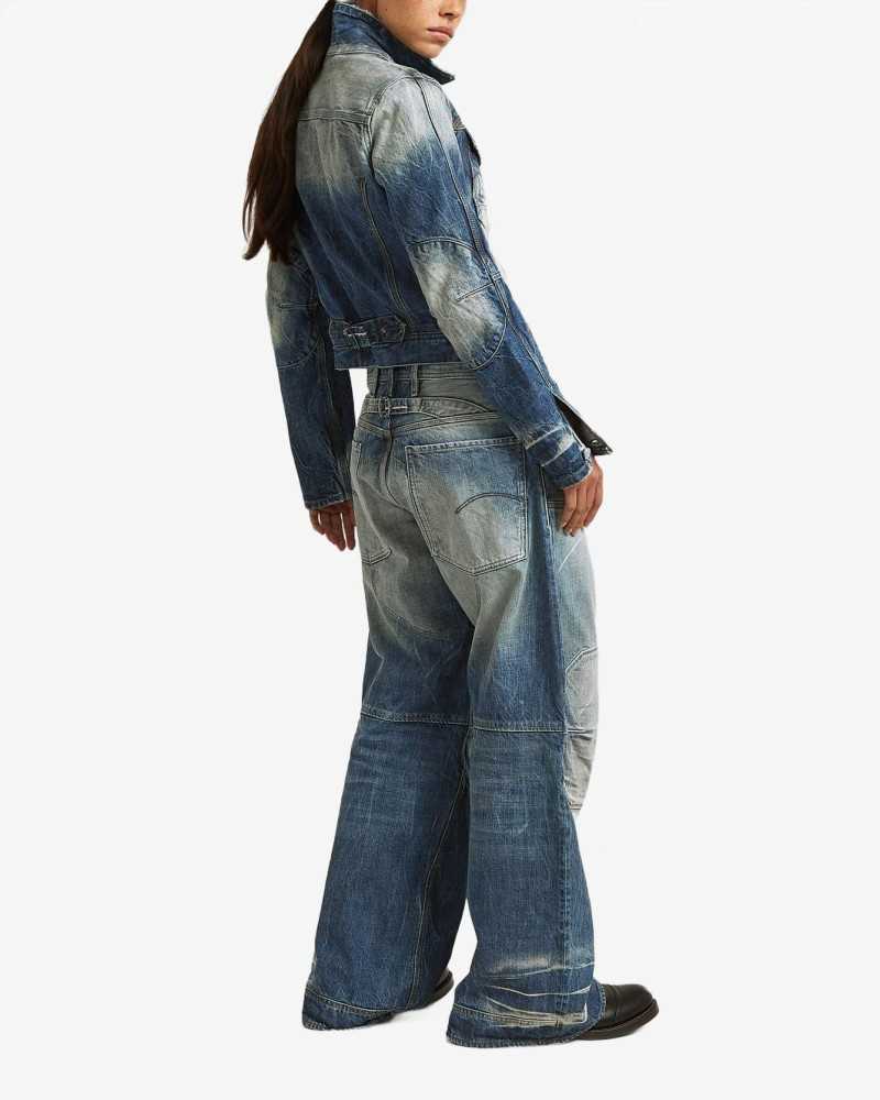 RR 5620 3D Biker Baggy Wmn - G-Star - Dark blue