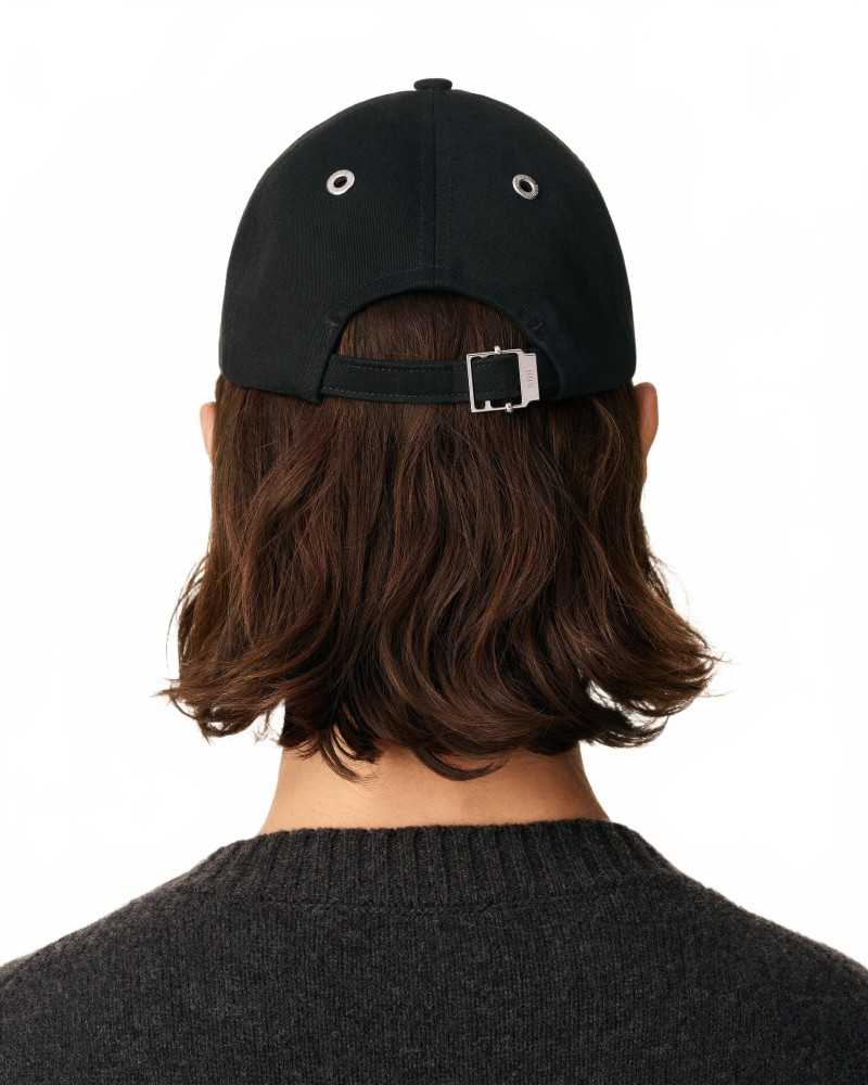 Ami De Coeur Red Embroidery Cap - Ami - Black