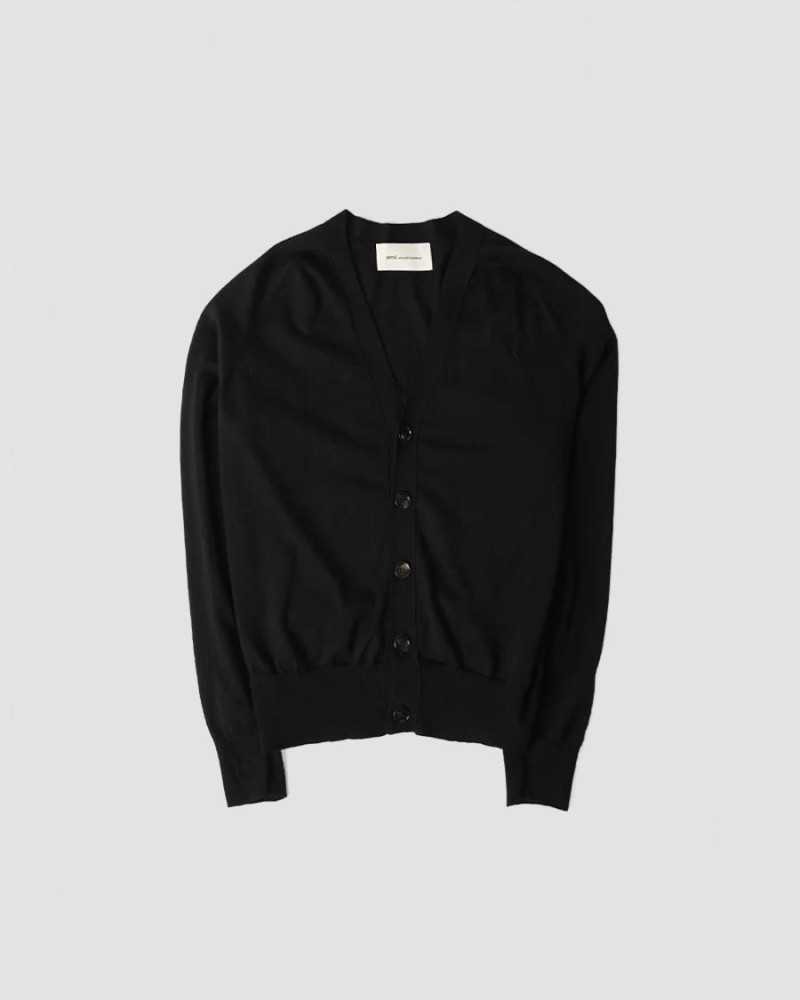 Cardigan Avec Ami De Coeur Contraste - Ami - Black / Black