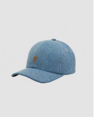 Casquette Broderie Ami De Coeur Tabac Denim - Ami - Bleu Used
