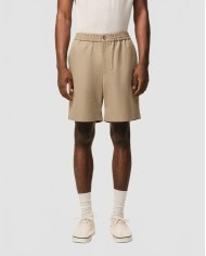 Short Taille Elastiquee Coeur Embosse - Ami - Beige Taupe