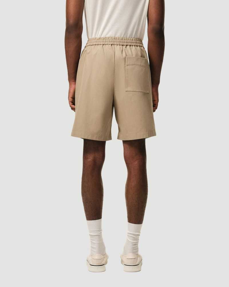 Short Taille Elastiquee Coeur Embosse - Ami - Beige Taupe