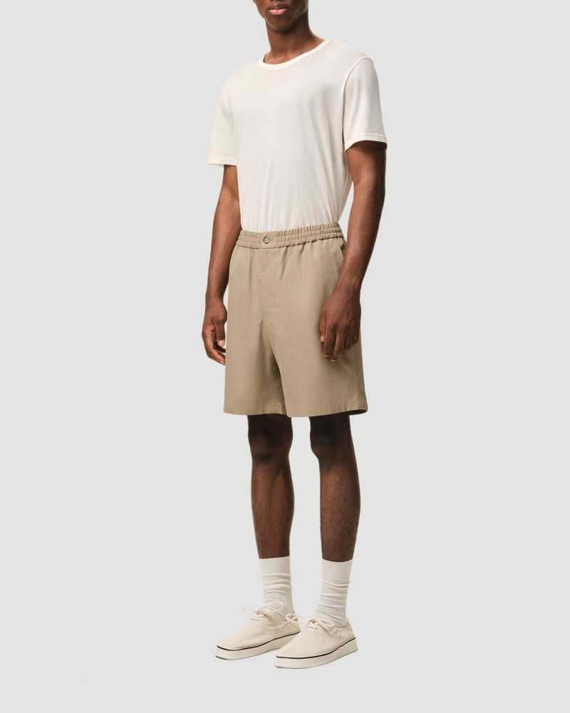 Short Taille Elastiquee Coeur Embosse - Ami - Beige Taupe