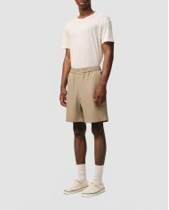 Short Taille Elastiquee Coeur Embosse - Ami - Beige Taupe