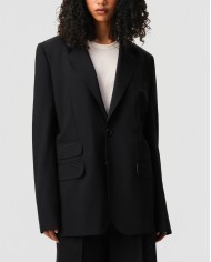 Veste Boxy Gabardine De Laine - Ami - Noir